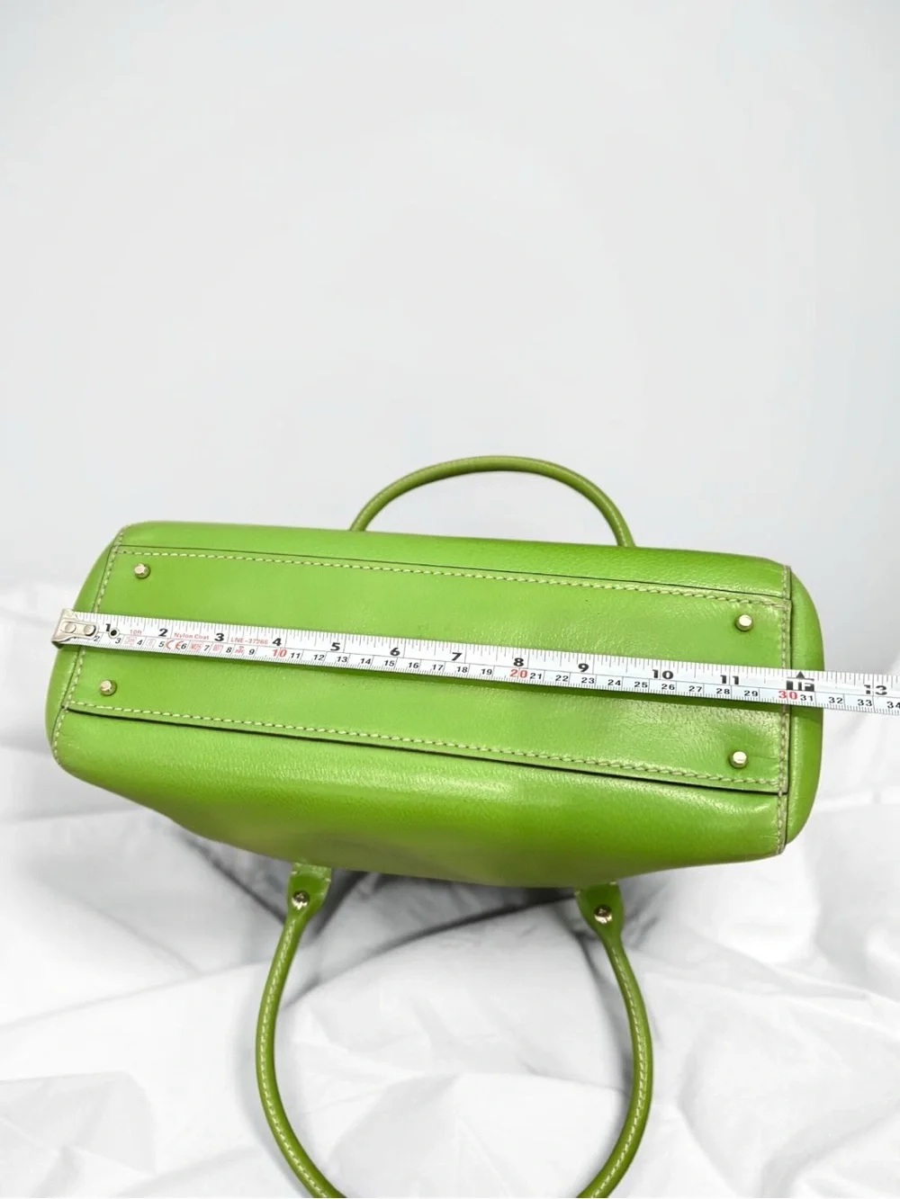 Kate Spade Wellesley Quinn Vine Green Leather Satchel Tote Bag WKRU1428 Emerald